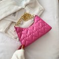 thumbnail image 1 of Bolsa de mano con relieve de amor Cartera de hombro con Ehuebsd cadena de cuero PU con textura de moda con cremallera para las axilas 2022, 1 of 9