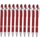 thumbnail image 2 of Bolígrafo de aluminio con adhesivo de clic - 10 piezas de 10 ml con lápiz táctil con punta blanda para teléfonos y tabletas, bolígrafo de escritura corporal metálico de punta fina de 0,5 mm, 2 of 4