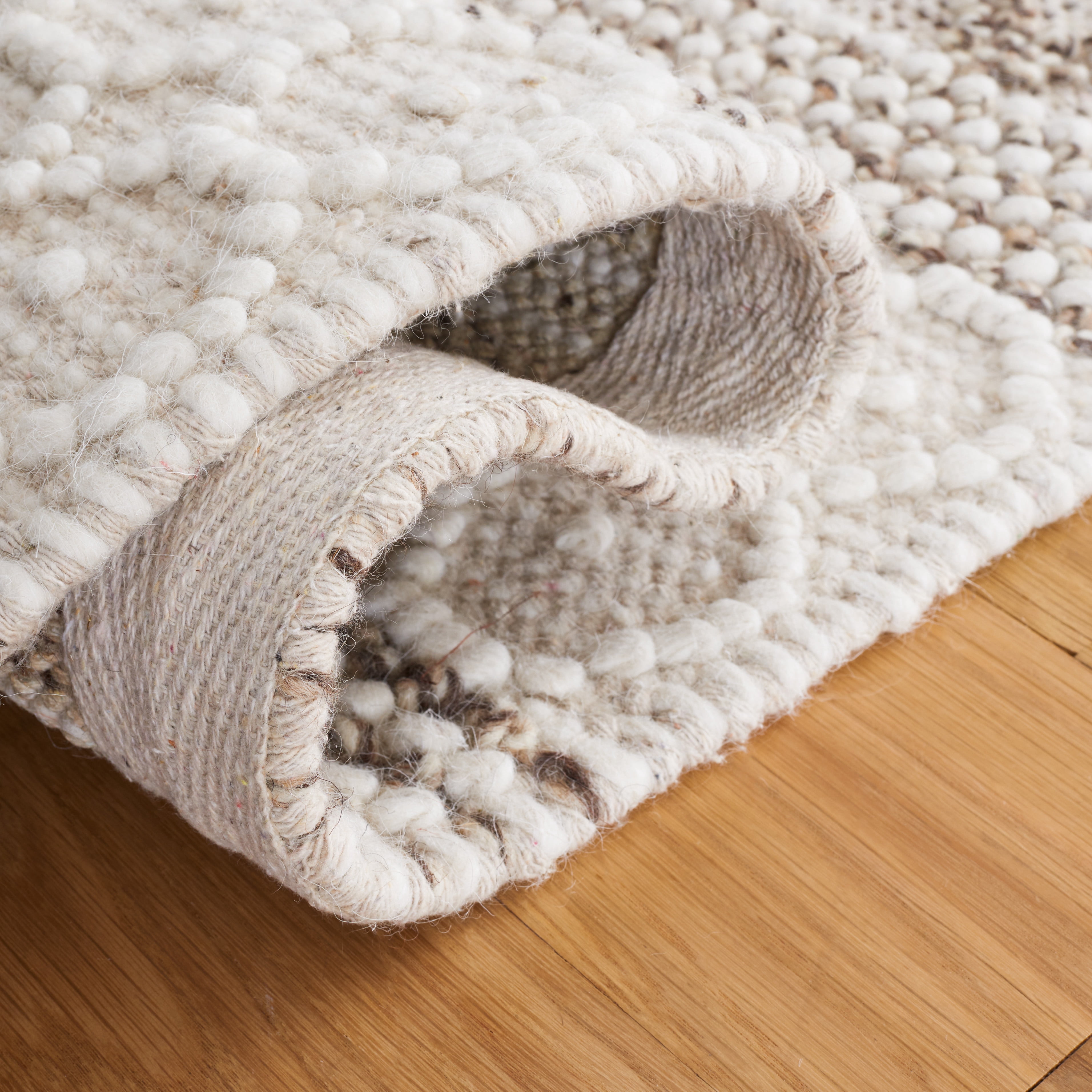 SAFAVIEH Natura Siofra Geometric Striped Area Rug, Ivory/Brown, 3' x 5'