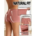 thumbnail image 4 of Livona Girls' Seamless Boyshort Underwear,Moisture-Wicking Kids Panties,No-Ride Design, 4 of 6