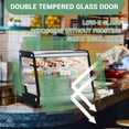 thumbnail image 6 of IdealHouse 5.3 Cu.Ft Commercial Countertop Refrigerators Display Case, Stainless Steel Beverage Refrigerator with LED Lighting, Auto Defrost, Adjustable Shelves, Rear Sliding Door for Restaurant, 6 of 6