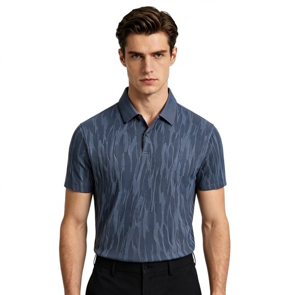 Mens Polo Shirts Short Sleeve Casual Summer Polo Tee Big Size Business Collar Shirts