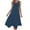 Navy, variant on EINCcm Women's Casual Summer Dress Sleeveless Crewneck Dress Handkerchief Hem Midi Tank Dresses Beach Long Dress