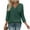 Green, variant on Babysbule Women's Casual V-Neck 3/4 Sleeve T-Shirt Soft Comfy Loose Fit Blouse for Daily Wear Home Office