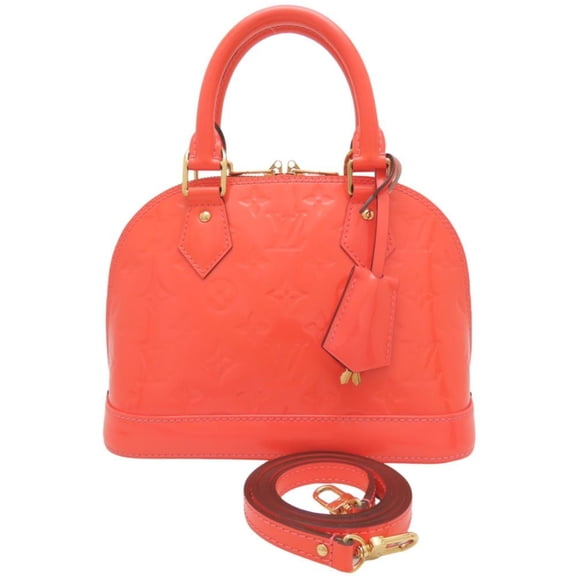 Pre-Owned LOUIS VUITTON Vernis Alma BB M90259 2-Way Handbag Rose Rich Women's 353136