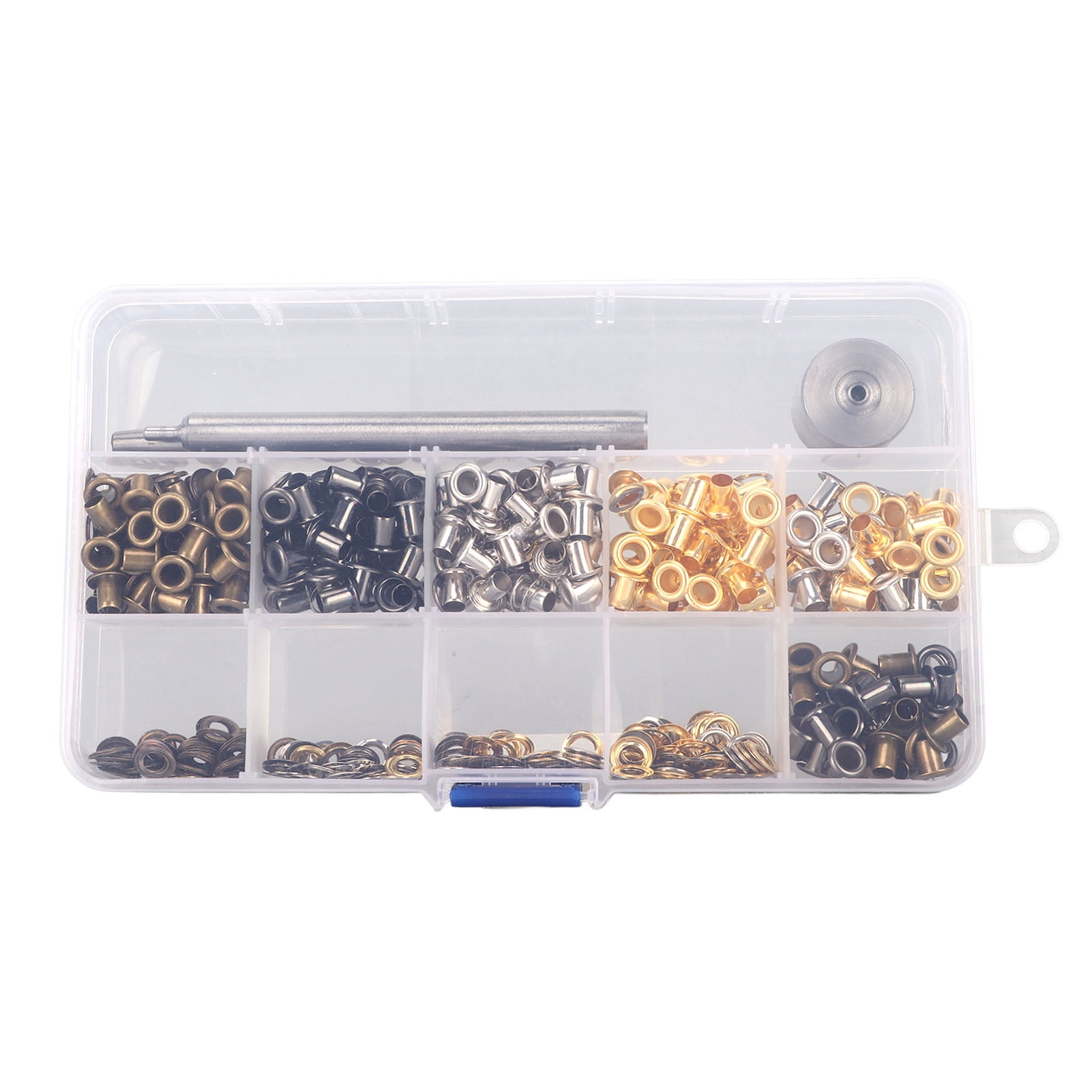 Leather Grommets Kit, Widely use 4mm Easy To Install Grommet eye let Kit  For Decorating