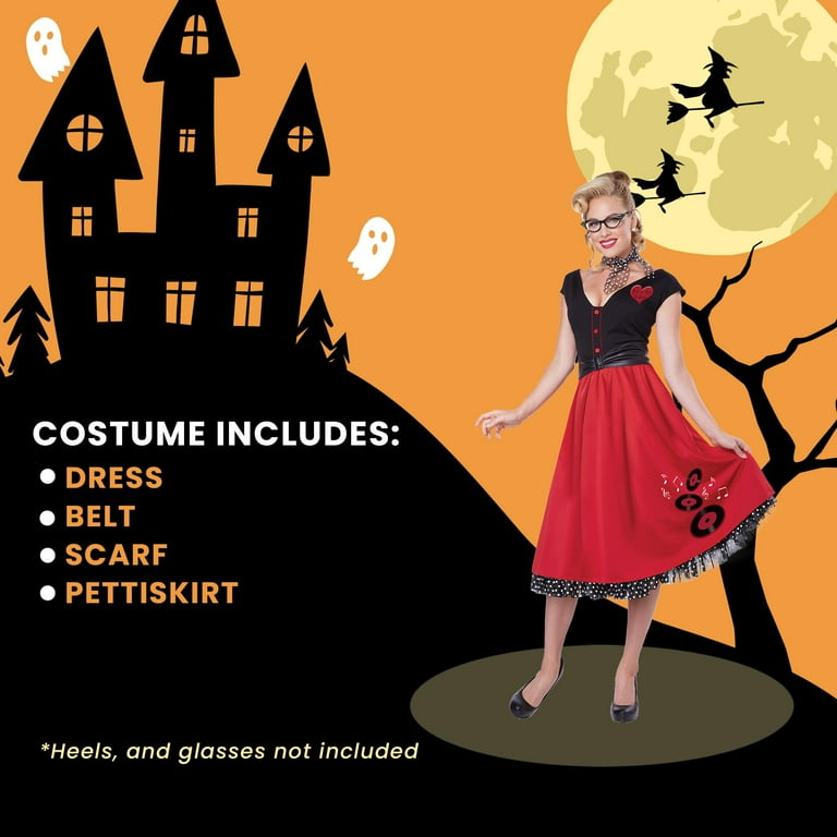 California Costumes Rock N Roll Sweetheart Size 6-8 Female - Walmart.com
