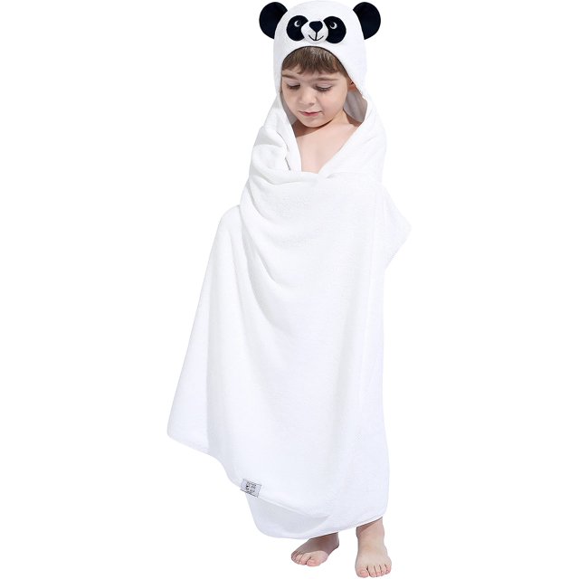 Toalla con capucha HIPHOP PANDA de viscosa derivada de Bamboo Kids