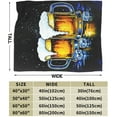 thumbnail image 3 of Beer Blanket Cheer Beer Throw Blanket Soft Cozy Fleece Fuzzy Stuffed Plush Flannel Gifts for Girls Women Boys Kids Adults 40''''x50'''', 3 of 8