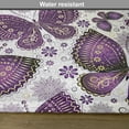 thumbnail image 6 of Ambesonne Natural Place Mats Set of 4, Butterflies with Paisley, Standard Size, Purple White Lilac, 6 of 6