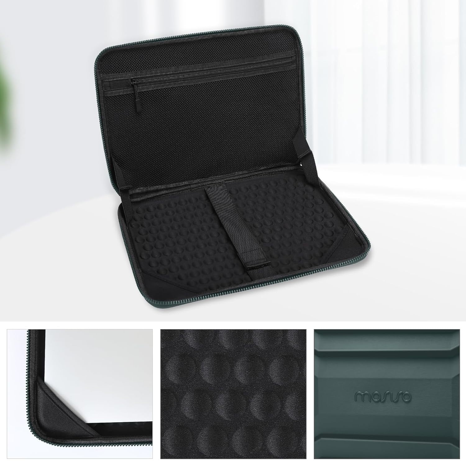 MOSISO Laptop Hard Shell Case for Men Women, 13-14 inch Waterproof Shockproof Computer Bag for Laptop with Handle