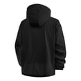 thumbnail image 3 of Mrmaere Men's UPF 50+ Sun Protection Lightweight Hooded Jacket Packable Water Resistant Outdoor Cycling Coat Black XXXXL, 3 of 4