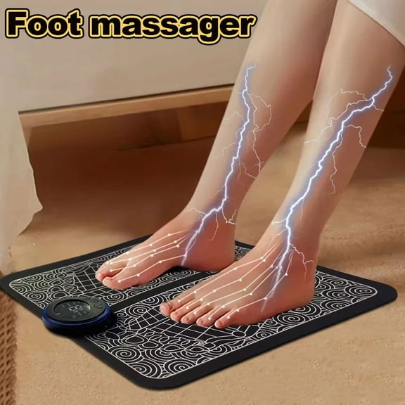 Foot Massager SPA Muscle Relaxation Electric Massager Mat Pad for Foot Stimulator Feet Circulation Relief ,with 8 Modes &19 Levels