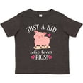 thumbnail image 3 of Inktastic Just a Kid Who Loves Pigs Boys or Girls Toddler T-Shirt, 3 of 5
