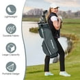 thumbnail image 6 of Gymax 14 Dividers Golf Cart Bag w/ 7 Zippered Pocket Cooler Bag Rain Hood Valuable Bag, 6 of 10