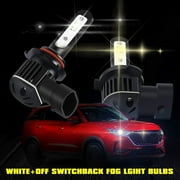 ALLA Lighting H8 H11 Switchback LED Fog Lights, DRL Bulbs 6000K Xenon White/3000K Amber Yellow Dual Color Upgrade H16, Xtreme Super Bright 5200 Lumens Replacement