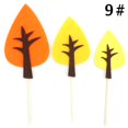 thumbnail image 2 of Coxeer Cake Topper Set Felt Plant Cute Cake Pick Cupcake Decoration Stick for Birthday, 2 of 10