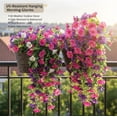 thumbnail image 3 of UV Resistant Hanging Artificial Morning Glory Vine, Realistic Faux Flower Spring Artificial Flowers, for Outdoors, Indoor, Planters, Garden, Porch and Window, 3 of 7