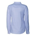 thumbnail image 3 of Women's Cutter & Buck Powder Blue Delaware Fightin' Blue Hens Oxford Stripe Stretch Long Sleeve Button-Up Shirt, 3 of 3