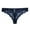 Blue, variant on Women's and Casual Solid Color Lace Thong Bowknot Panties T Back for All Seasons Leather Shorts Women