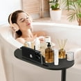 thumbnail image 6 of Bathtub Tray Table, Freestanding Bath Side Table Tub Tray Caddy, 3 Layer Bamboo Bath Board Shelf, Bathtub & Bathroom Accessories, New Home Gift for Mom, Housewarming, Anniversary, Wedding, 6 of 7