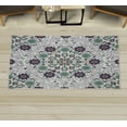 thumbnail image 1 of Ethnic Decorative Rug, Vintage Abstract Flower Swirls Leaves Doily Style Pastel Illustration, Quality Carpet for Bedroom Dorm and Living Room, 6 Sizes, Plum Cream, by Ambesonne, 1 of 1
