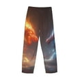 thumbnail image 6 of Balery Red And Blue Fire Dragon D print Men's Pajama Pants,Ultra Lightweight Pjs,Lounge Pant-Large, 6 of 9