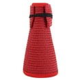 thumbnail image 2 of UTSJKR Mens Hollow Woven Short Brim Fedora Hat with Rope Band for Daily Downtown Commute Coastal Road Trip Outdoor Picnic Wrinkle Resistant Packable Casual Hat Red, 2 of 6
