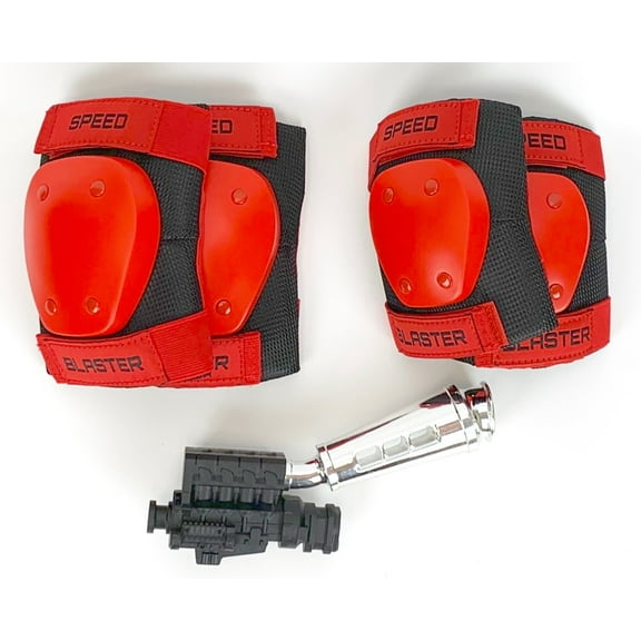 Zefal Z-Kids Speed Blaster Bike Pad Set (Engine Noises/Look, Elbow and Knee Pads)