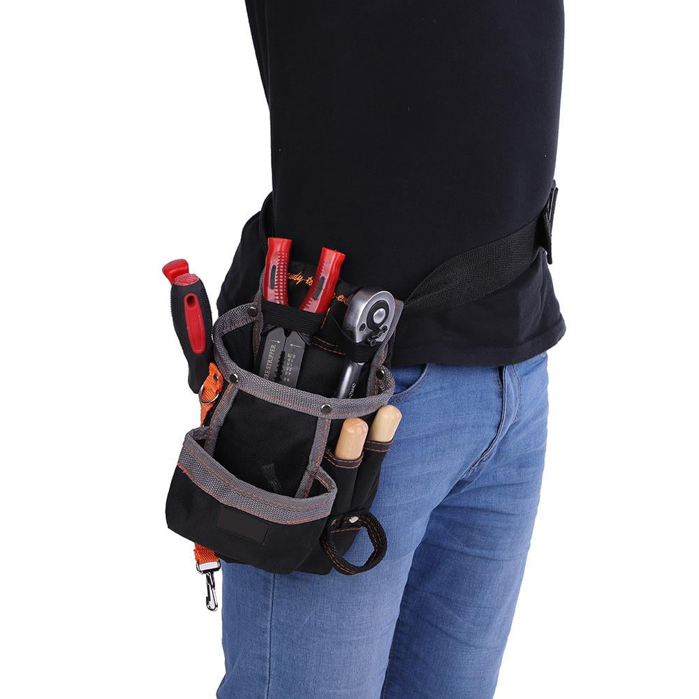 Garosa Belt Electrician Bag 8 Pockets Belt Tool Bags Adjustable Portable Pouch Electrician Bag Electrician Pouch Bag