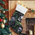 thumbnail image 5 of 2PCS Skull Christmas Stockings Personalized 18”Large with Plush Cuff Christmas Decorations Stocking Holiday and Family Stocking Tree Fireplace Decor Holiday Decor, 5 of 7