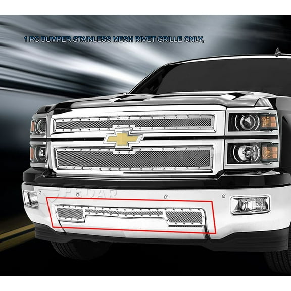 Fedar Rivet Mesh Grille Insert For 14-15 Chevy Silverado 1500