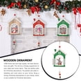 thumbnail image 2 of Cateissary Colgante de Navidad, decoración navideña, accesorios para festivales, artesanía de madera, decoraciones para el hogar, calcomanía para Kits de decoración para fiestas Ciervo Cateissary HA070250-03B, 2 of 6