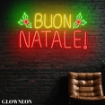 thumbnail image 2 of Glowneon Italian Buon Natale Led Light Up, Buon Natale Christmas Sign, 2 of 5