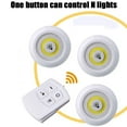 thumbnail image 5 of WCIC Kitchen Under Cabinet Lamp COB LED Cupboard Smart Night Lights Dimmable Remote Control 4.5V 3W Warm / White Light, 5 of 7