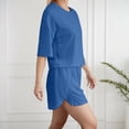 thumbnail image 5 of Short Sets Women 2 Piece Outfits Sets T Shirt and Shorts Spring Outfits Womens Matching Sets, 5 of 8