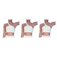 thumbnail image 3 of Yuarrent 2 piezas trajes de ejercicio sujetadores a prueba de golpes pantalones cortos a prueba de sudor con un hombro polainas crop tops Type1 NO1, 3 of 6
