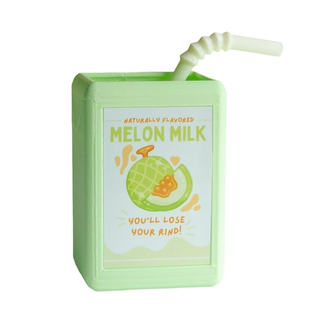 WIFKLSIIPG Small Juice Box Flower Pot Resin Flower Pot Funny Flower Pot