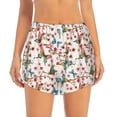 thumbnail image 4 of Lsque Floral With Butterflies Printed Women's Running Shorts with Liner Pockets,Elastic Quick Dry Workout Athletic Gym Yoga Shorts,Womens High Waist Shorts-XX-Large, 4 of 9