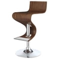 thumbnail image 4 of Covina Adjustable Bar Stool Walnut and Chrome, 4 of 10