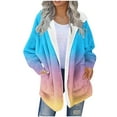 thumbnail image 2 of Elvqul Jacket for Women Outerwear Sweaters Thick Fuzzy Warm Womens Coat Long Sleeve, 2 of 5