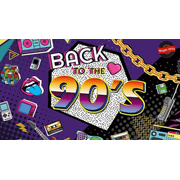CUSTOM Back to The 80s 90s Backdrop Hip Hop Graffiti Wall Birthday Party Decor Banner