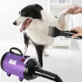 thumbnail image 2 of BRIOPAWS Adjustable-temperature dog hair dryer,pet hair styling hair dryer,equipped with 4 nozzles,powerful drive,Purple, 2 of 7