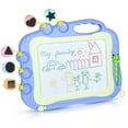 thumbnail image 1 of Pizarra de dibujo magnética Pizarras mágicas para niños Pizarra magnética borrable Pizarra mágica de dibujo con 3 sellos, 1 of 7
