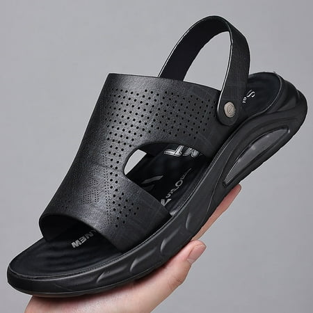 

Summer Men s Sandals Men Leather Sandals Classic Roman Sandals Slipper Soft Outdoor Sneakers Beach Rubber Men Trekking Sandals A3