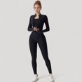 thumbnail image 2 of Women's High Waist Compression Leggings with Seamless Fit and Sculpting Stretch Fabric - Small, Black, 2 of 7