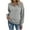 Gray, variant on LYXSSBYX Half Zip Sweatshirt Women Long Sleeve Pullover Lightweight Sweatshirts Solid Fall Casual Hoodless Sweatshirts Tops
