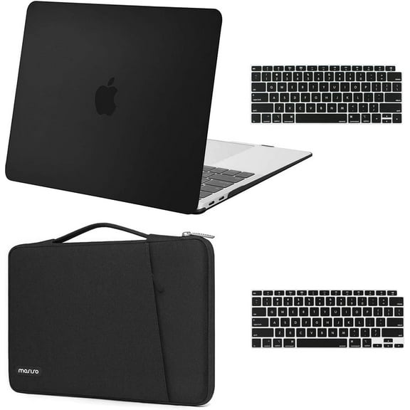 Mosiso 3 in 1 Case for MacBook Air 13 inch Case 2020 2019 2018 Release A2337 M1 A2179 A1932 Retina Display Touch ID, Plastic Hard Shell&360 Protective Sleeve Bag&Keyboard Skin