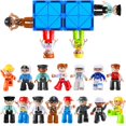 thumbnail image 1 of Juego de figuras magnéticas de personas para niños, 15 piezas, 7 cm, Feoxialy, 1 of 7