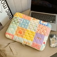 thumbnail image 5 of Deal! 15 Inch Computer Cover Bag Quilted Fluffy Laptop Bag For Women Girls Decor Bag (Plaid L), 5 of 10